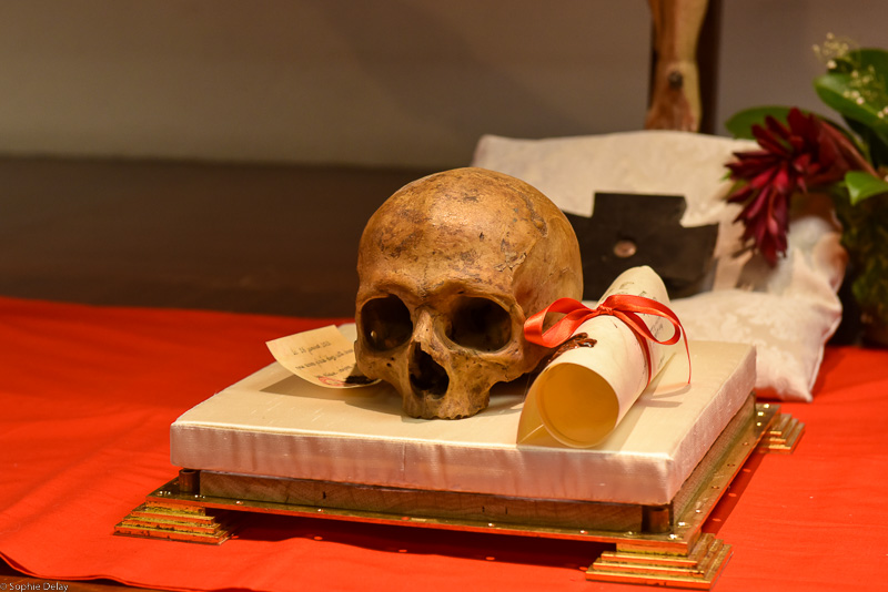 relique du crâne de saint thomas d'acquin